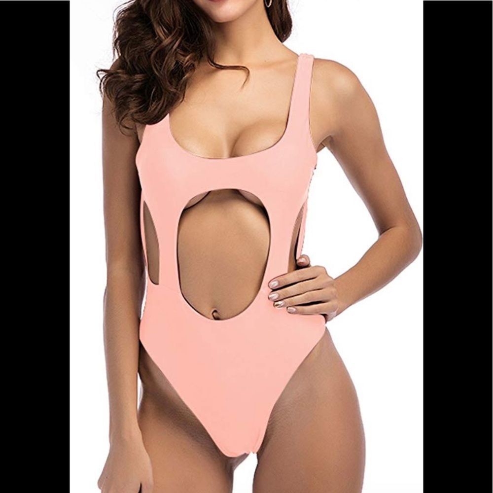 Pink Backless Monokoni